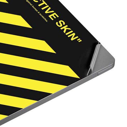 Black and Yellow Stripes Universal Laptop 16in (13 x 9.4in) Skin